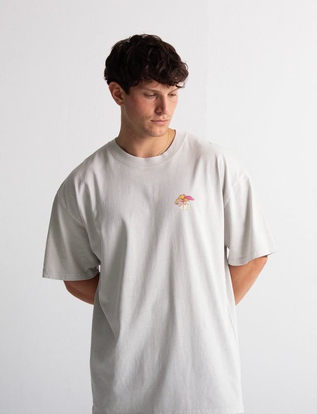 304 Mens Mushroom St T-shirt Moon Grey