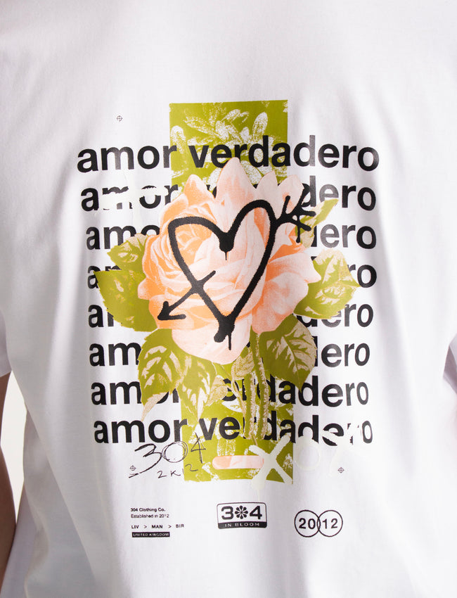 304 Mens Amor T-shirt White