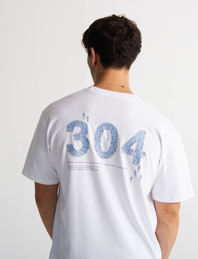 304 Mens Stand Together T-shirt White
