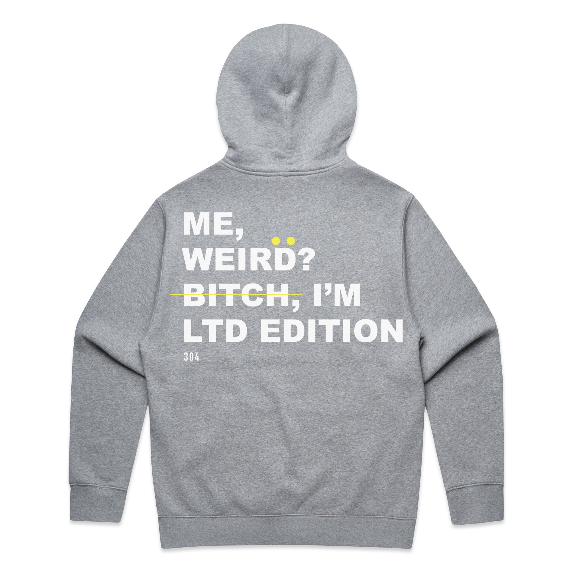 304 Womens | I'm Limited Edition Oversized Hoodie Heather Grey |