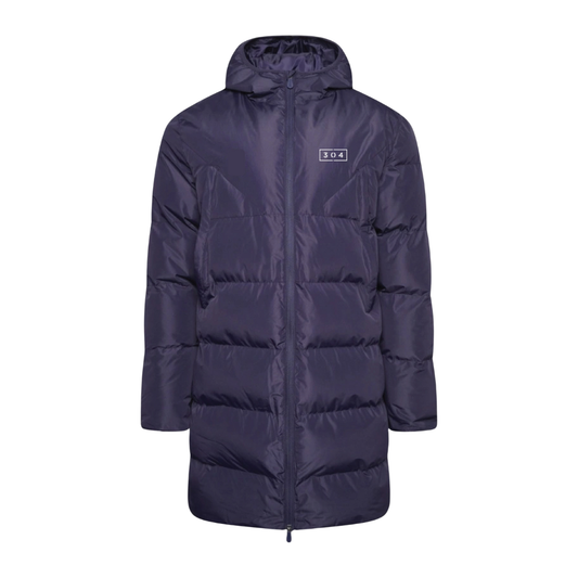 304 Classics Navy Longline Padded Jacket