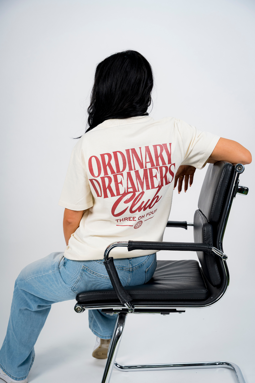 Ordinary Dreamers Club T-Shirt Faded Ecru