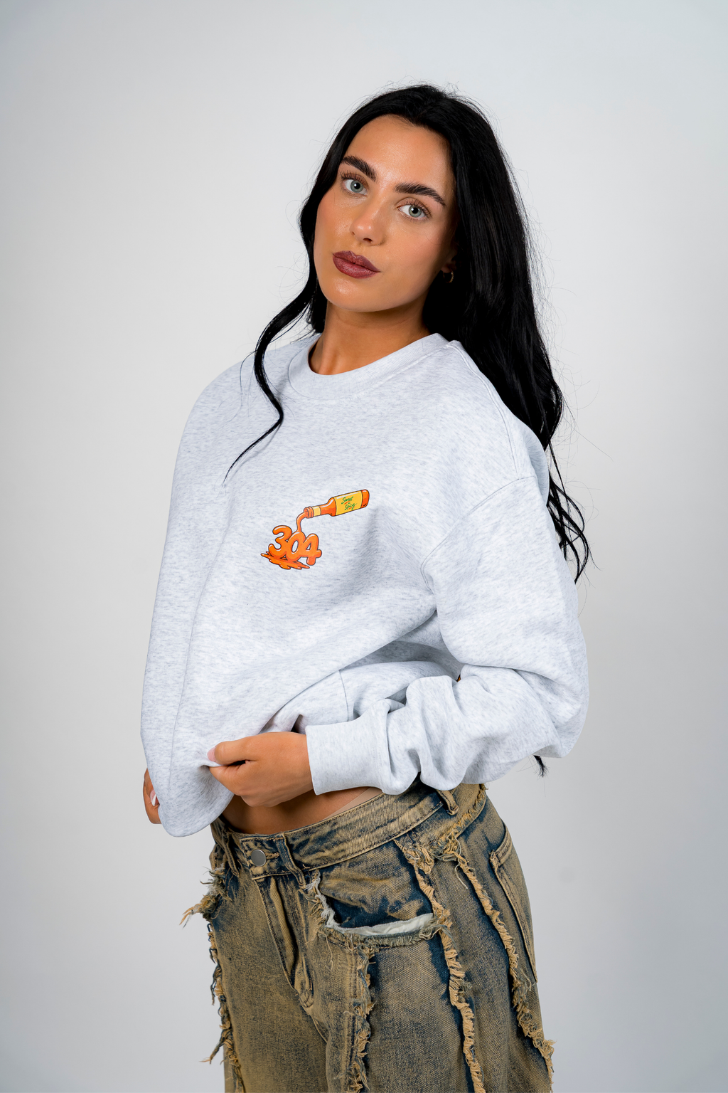 Sweet n’ Spicy Sweater White Heather