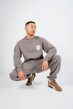 TOF Floral Joggers Faded Grey