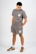TOF Floral Shorts Faded Grey