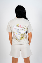 TOF Floral T-Shirt Faded Bone