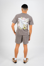 TOF Floral T-Shirt Faded Grey