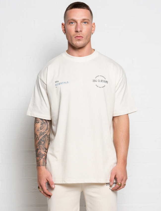 304 Mens Essential Member T-Shirt Off-White