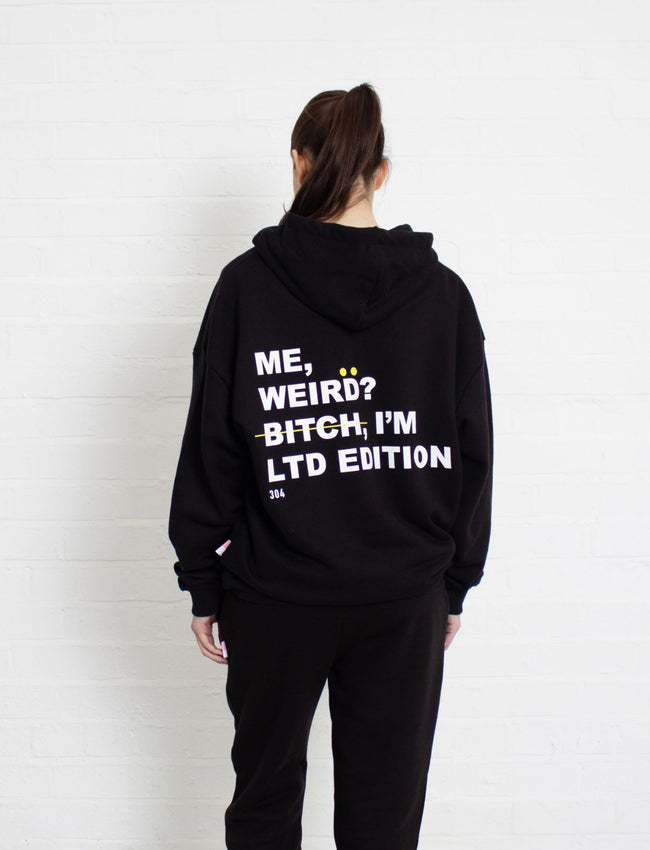 304 Womens I'm Limited Edition Hoodie Black (oversized)
