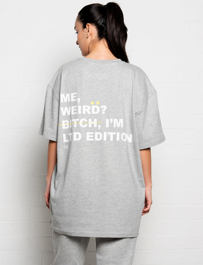 304 Womens I'm Limited Edition T-Shirt Grey (Oversized)