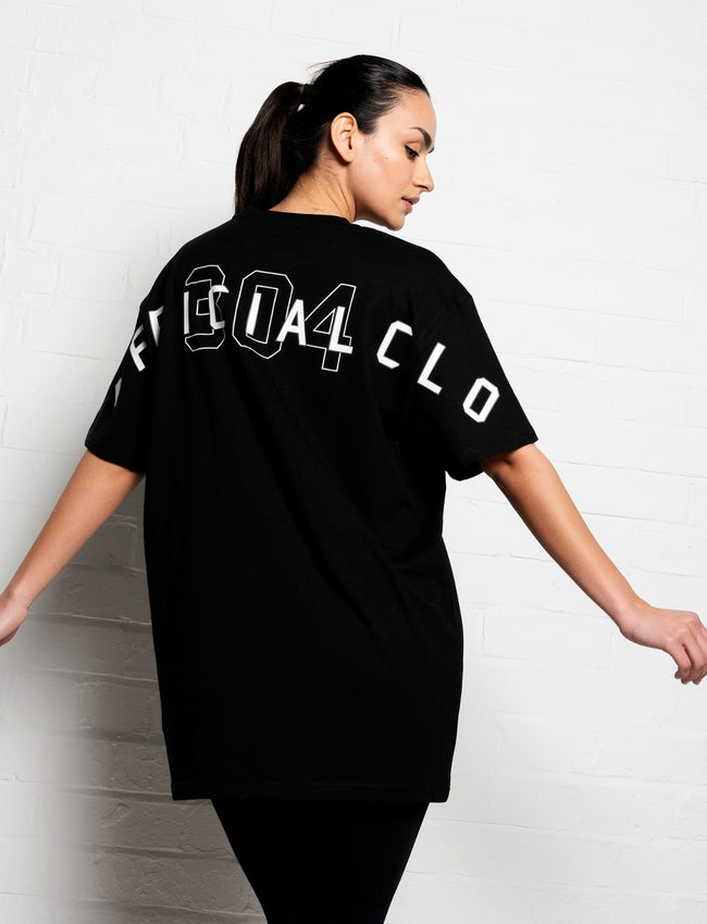 304 Womens Official T-shirt Black (Oversized)