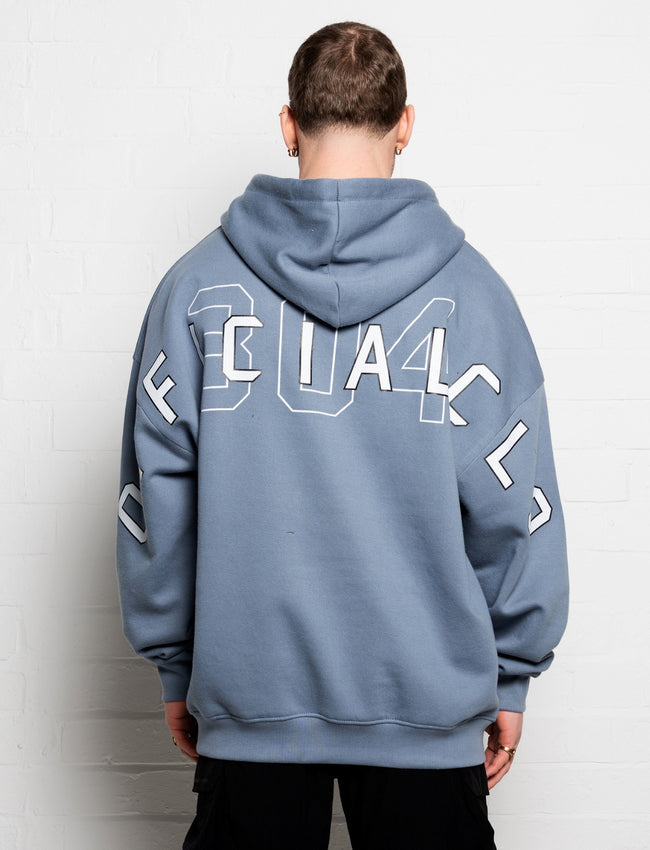 304 Mens Official Hoodie Dusty Blue (oversized)