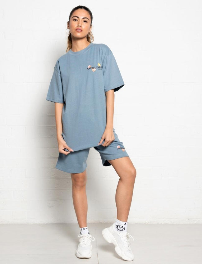 304 Womens Shebelieved T-Shirt Pastel Blue