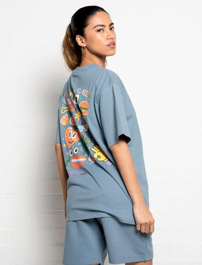 304 Womens Shebelieved T-Shirt Pastel Blue