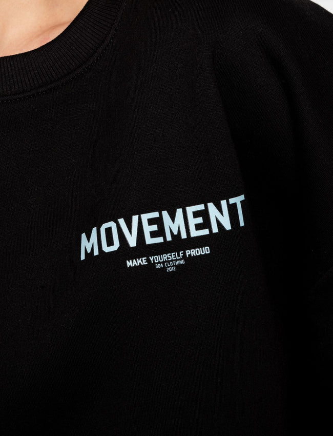 304 Mens Movement T-shirt Black (Oversized)