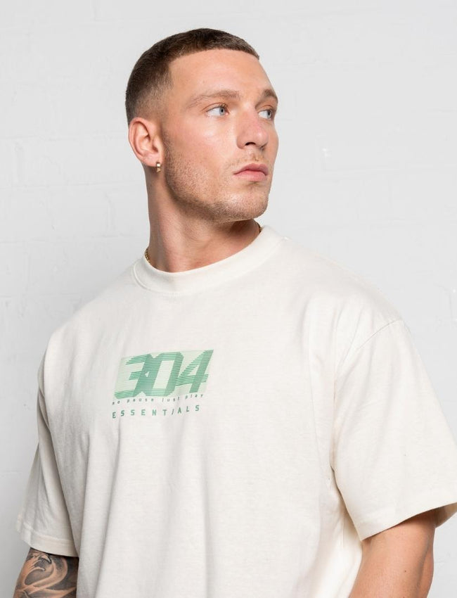 304 Mens Classic Essentials Relaxed Fit T Shirt Off White