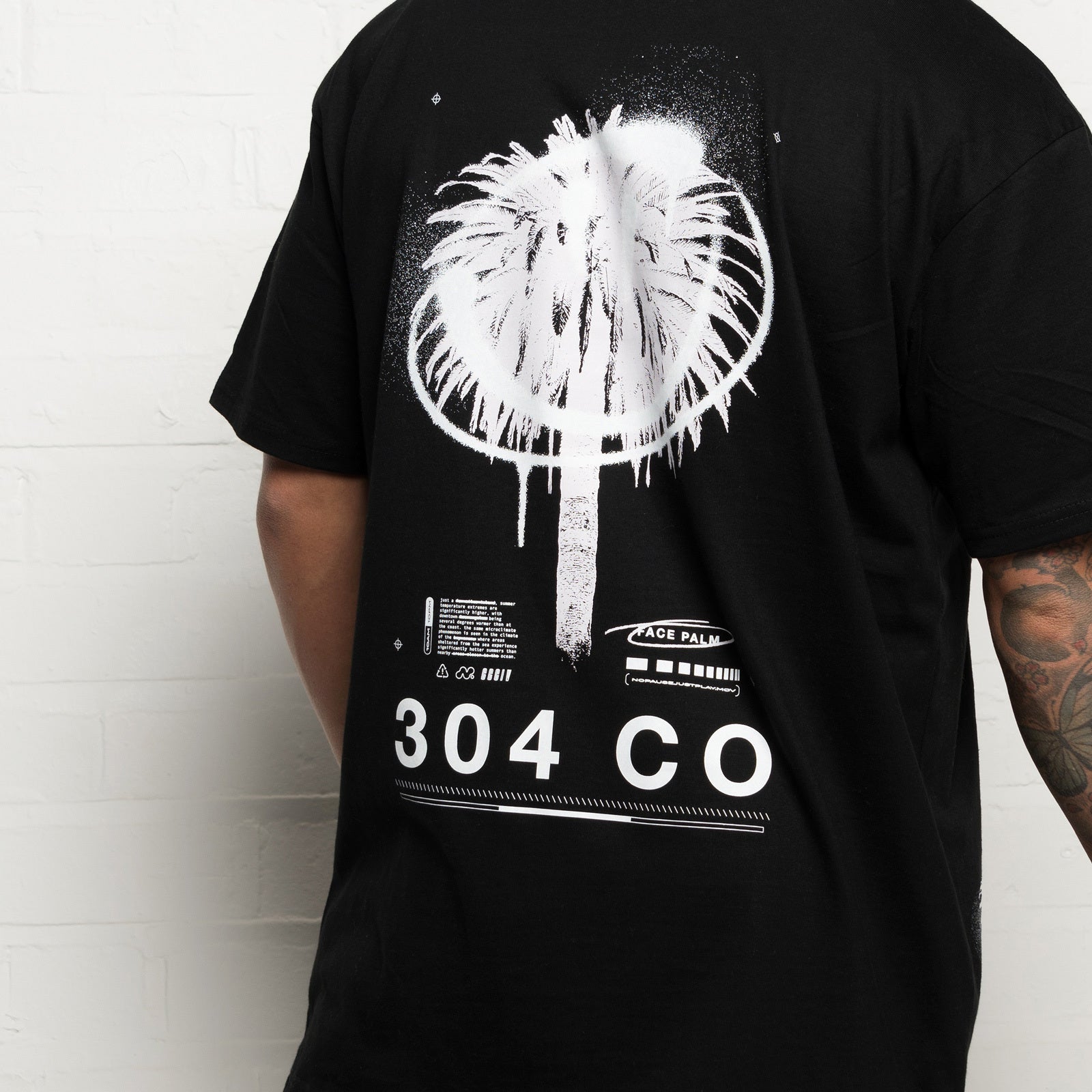 304 Clothing | Face Palm T-shirt | Black & Pink | 