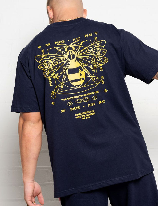 304 Mens What Goes Around T-Shirt Navy