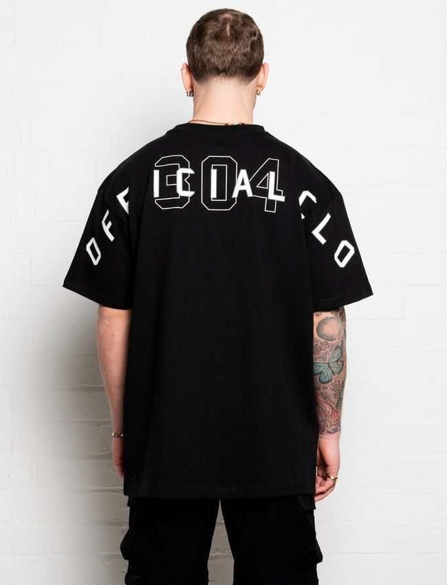 304 Mens Official T-shirt Black (Oversized)