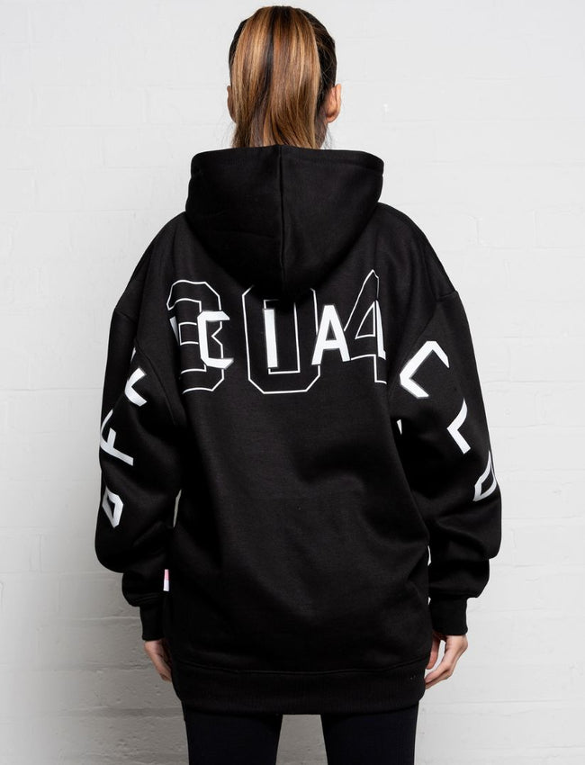 304 Womens Official Hoodie Black (Oversized)