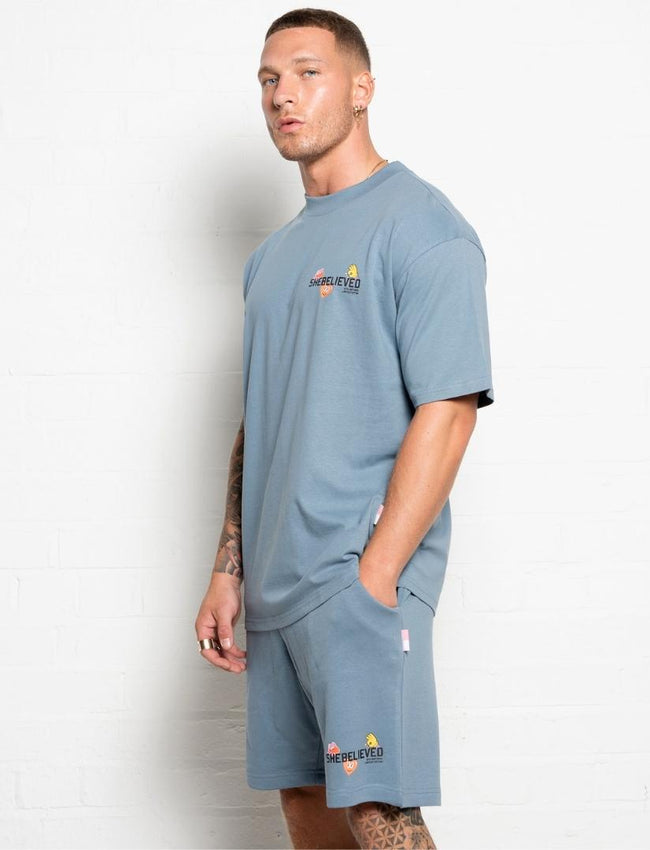 304 Mens Shebelieved T-Shirt Pastel Blue