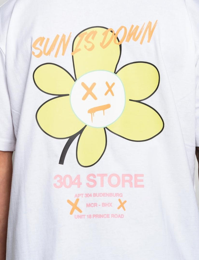304 Mens Sun Down T-shirt White