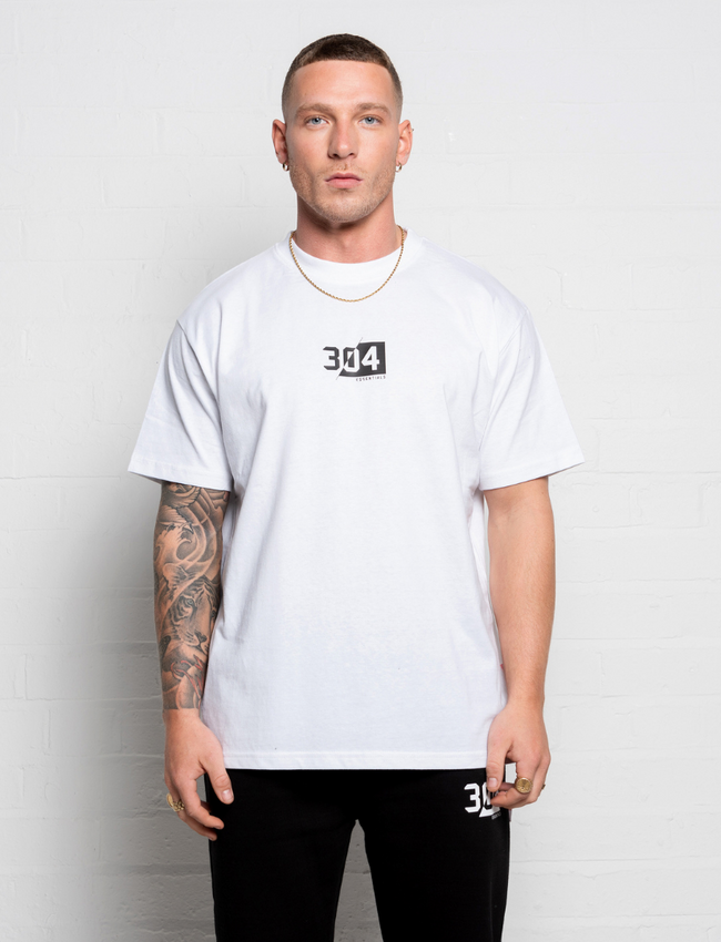 304 Mens 50:50 Essential T-shirt White