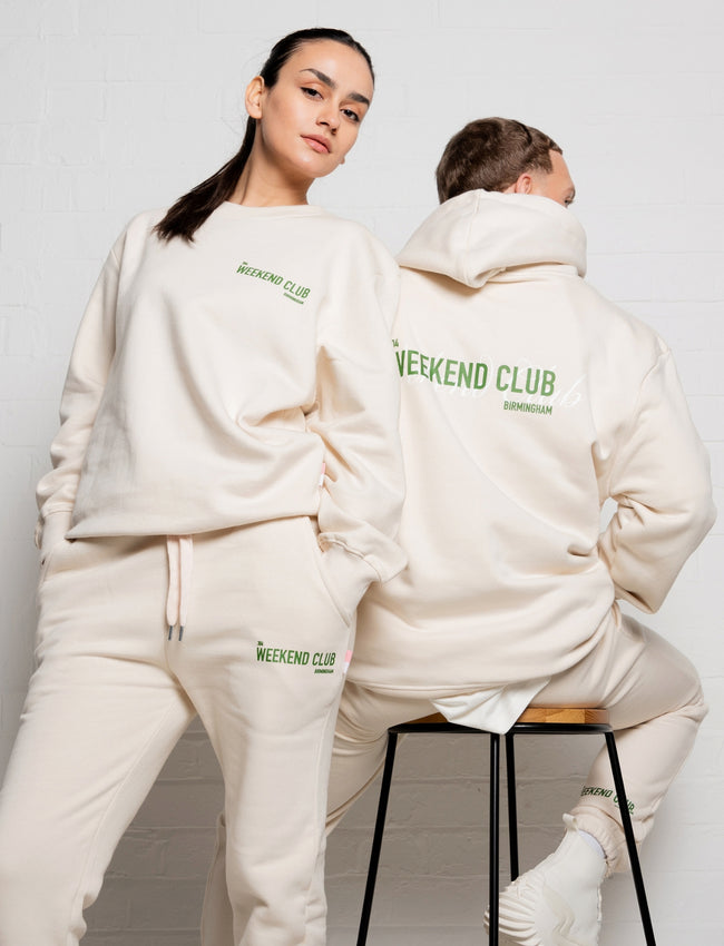 304 Womens The Weekend Club Hoodie Off White (oversized)