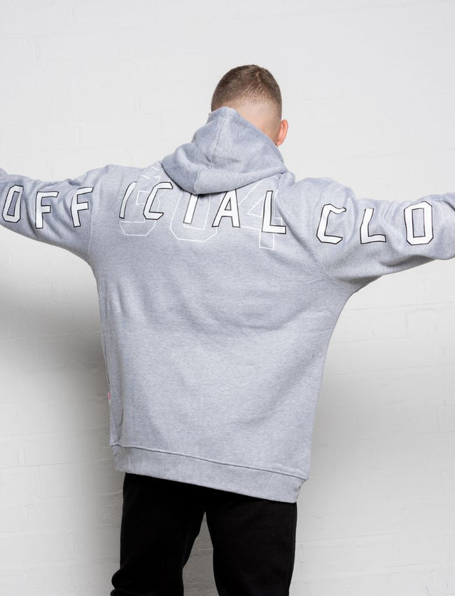 304 Mens Official Hoodie Grey (Oversized)