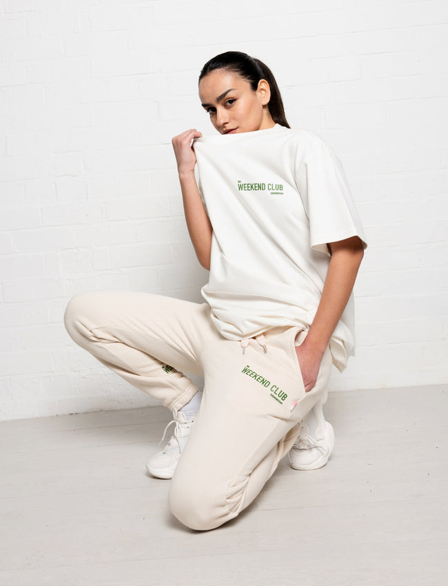 304 Womens The Weekend Club T-Shirt Ivory (Oversized)