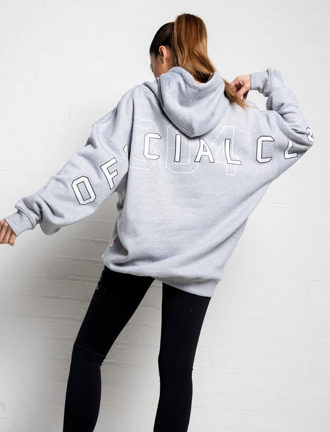 304 Womens Official Hoodie Grey (Oversized)