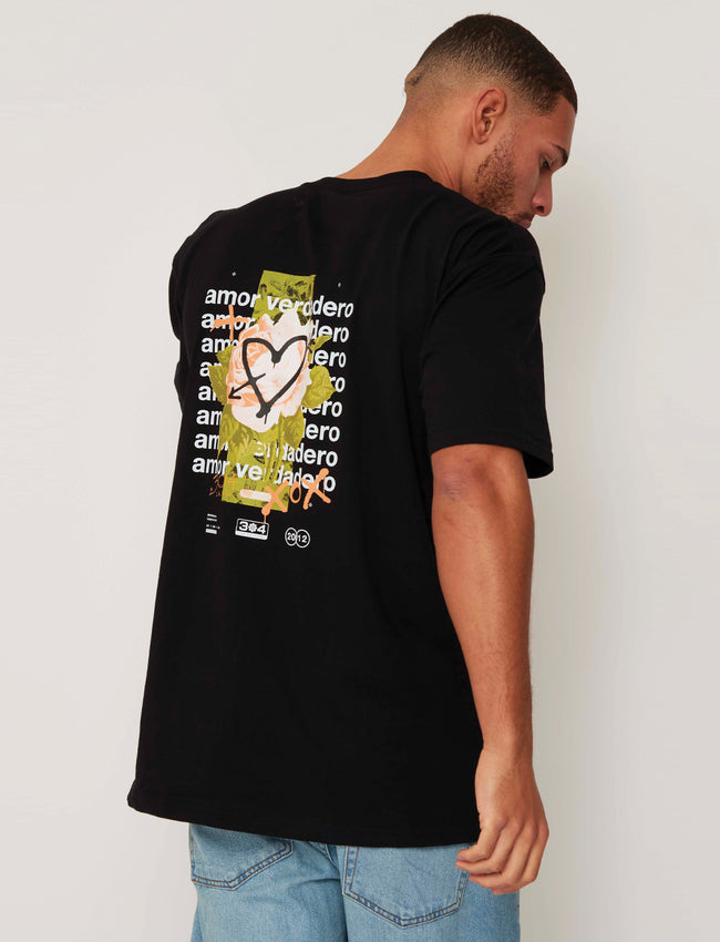 304 Mens Amor T-Shirt Black