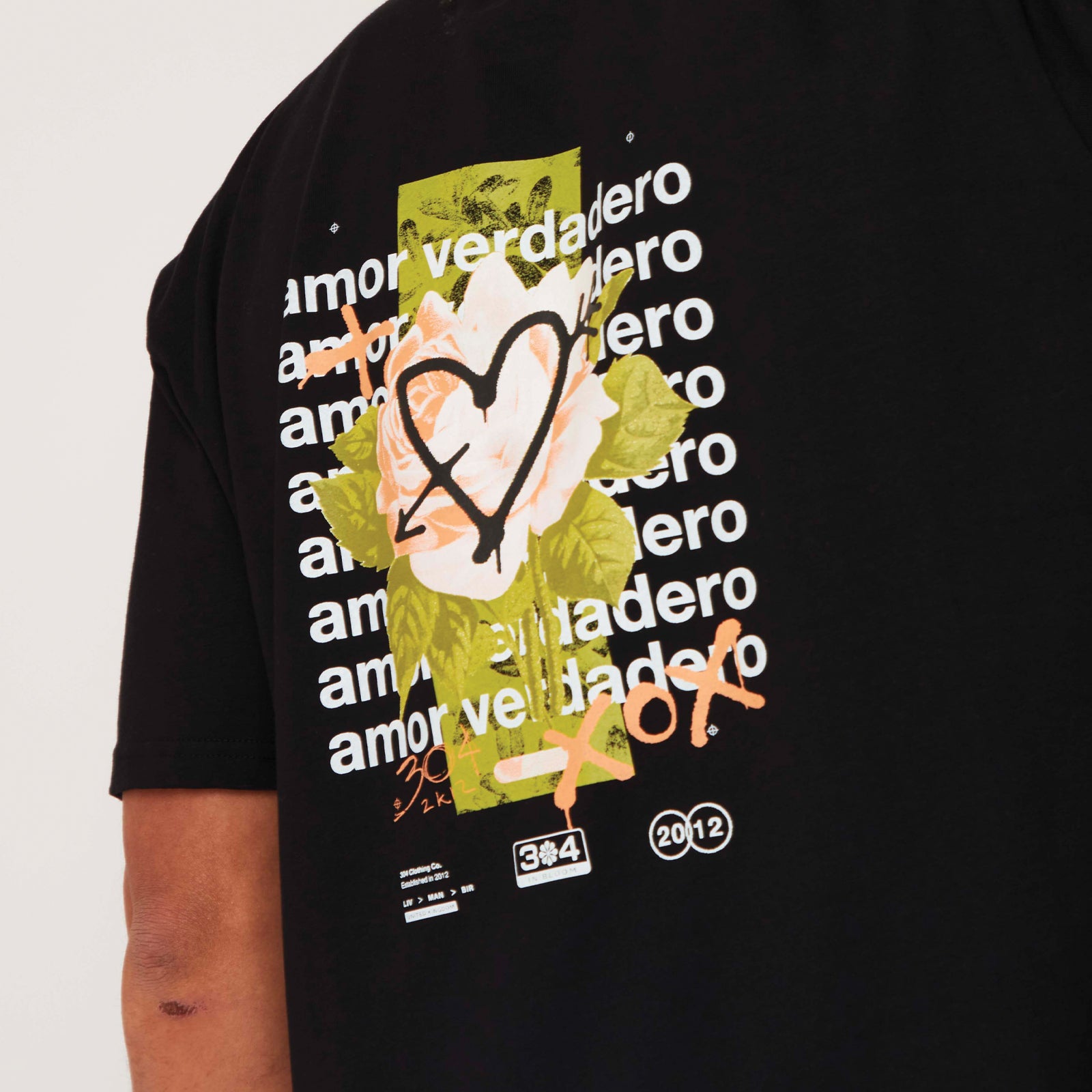 304 Mens Amor T-Shirt Black