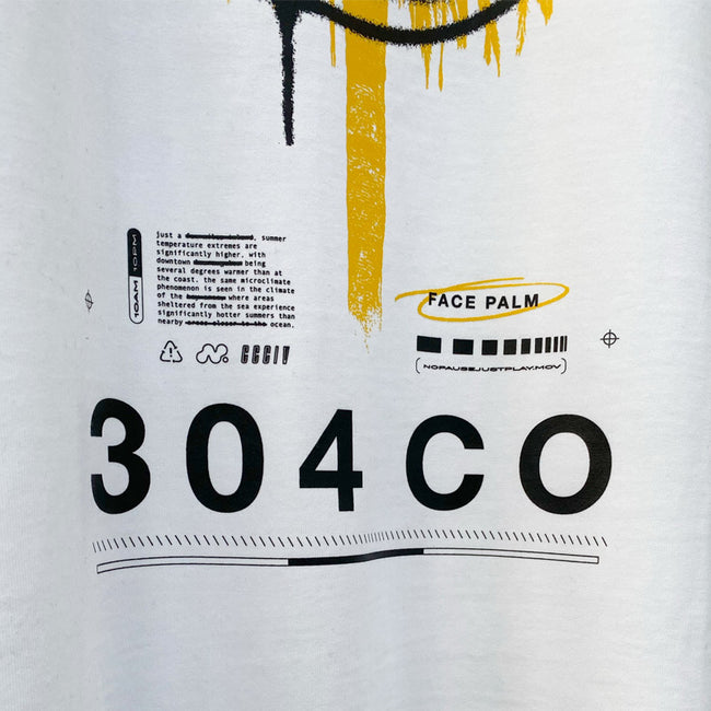 304 Face Palm T-shirt White