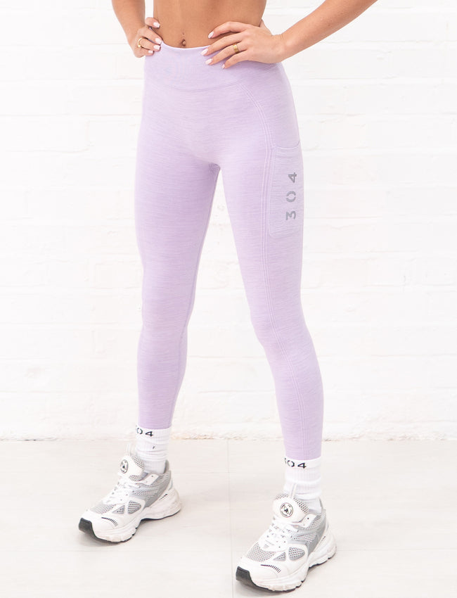 304 Recycled Seamless Active Legging Lilac