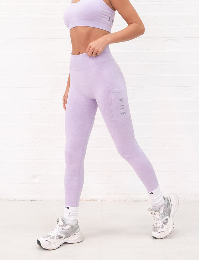 304 Recycled Seamless Active Legging Lilac